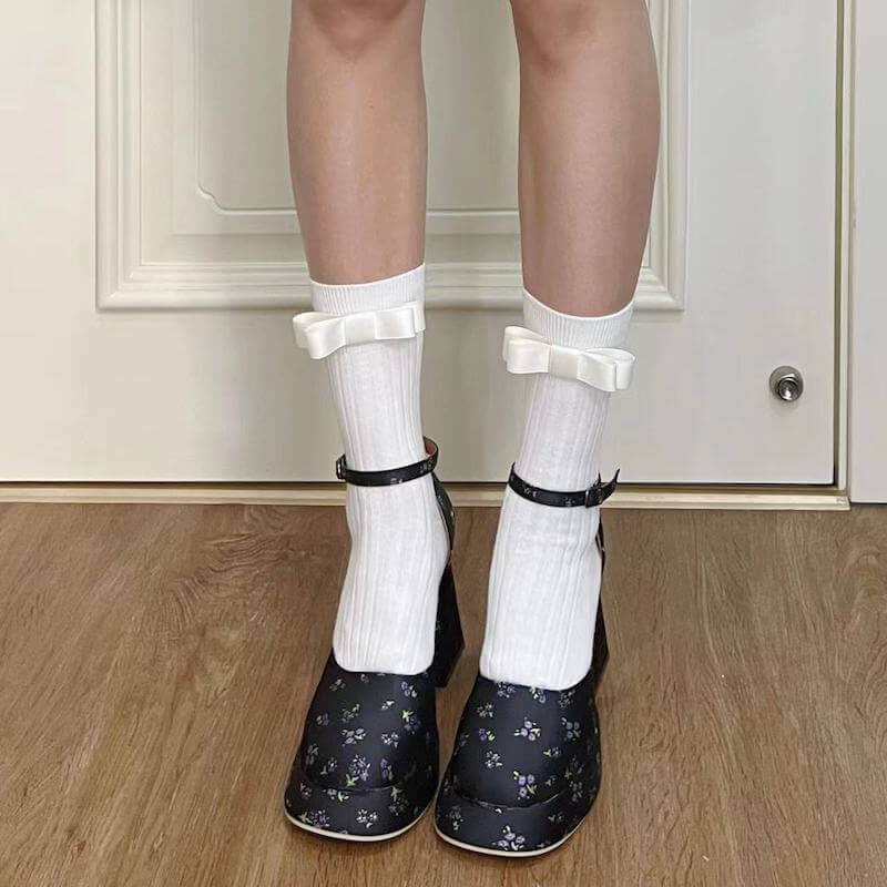 cutiekill-knotbow-girl-socks-c0275