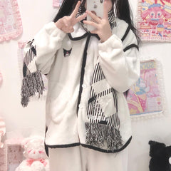cutiekill-kuromi-black-white-scarf-m0047