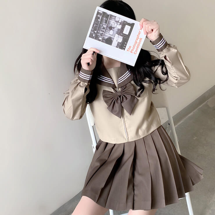 cutiekill-milk-tea-brown-jk-sailor-girl-school-uniform-set-jk0004
