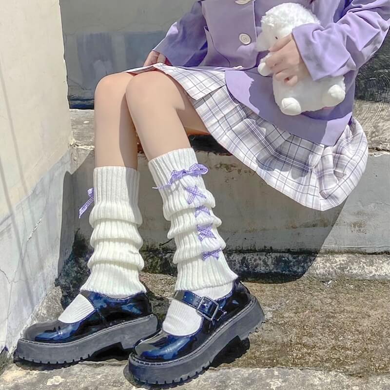 Cute Harajuku Leg Warmers - Pastel Kitten  Leg warmers outfit, Leg warmers,  Kawaii leg warmers
