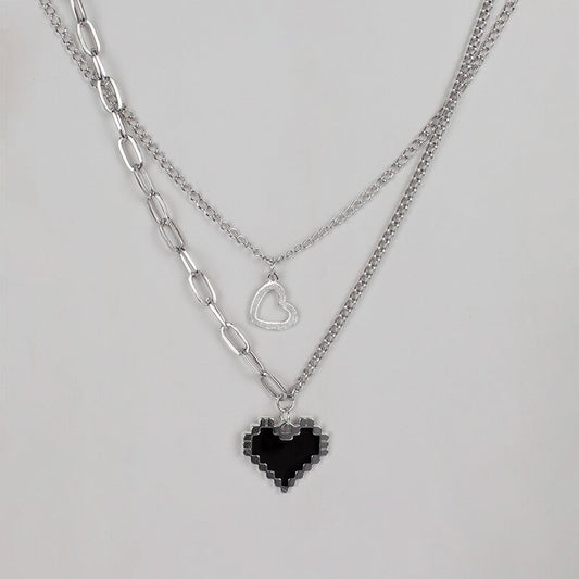 cutiekill-pixel-heart-double-chains-necklace-ah0043 800