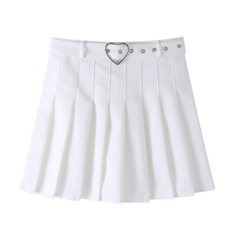 cutiekill-plus-size-love-heart-buckle-belt-a-line-pleated-skirt-c00297