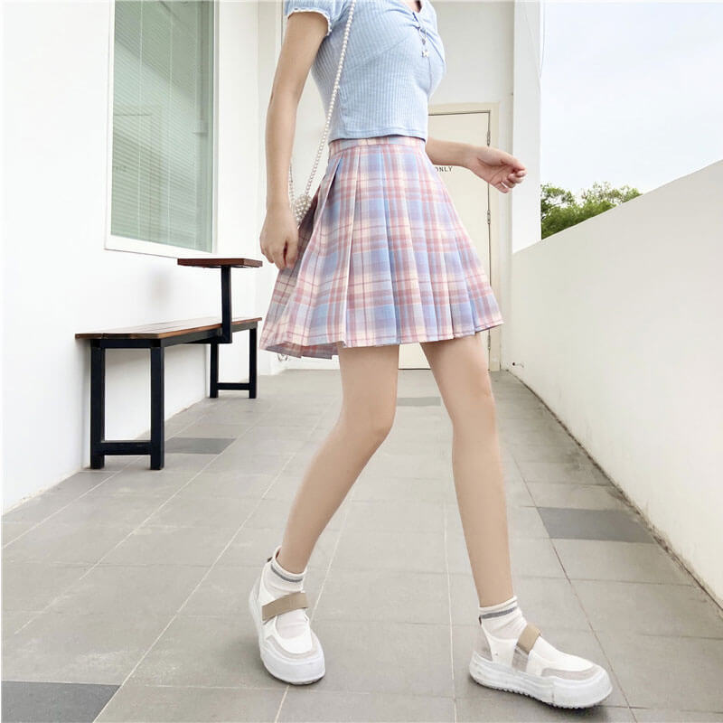 cutiekill-plus-size-pastel-ice-cream-a-line-pleated-skirt-c00598