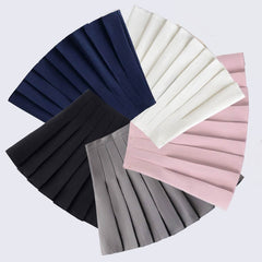 [Plus size] Soft pure color A-line skirt