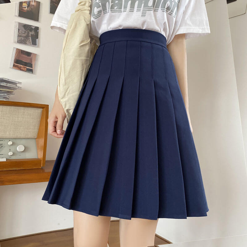    cutiekill-plus-size-summer-medium-pleated-skirt-c00030