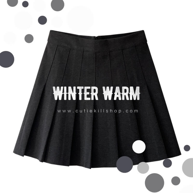 cutiekill-plus-size-winter-woolen-a-line-pleated-skirt-c00894