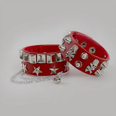    cutiekill-punk-goth-rivet-stars-chain-bracelet-ah0053