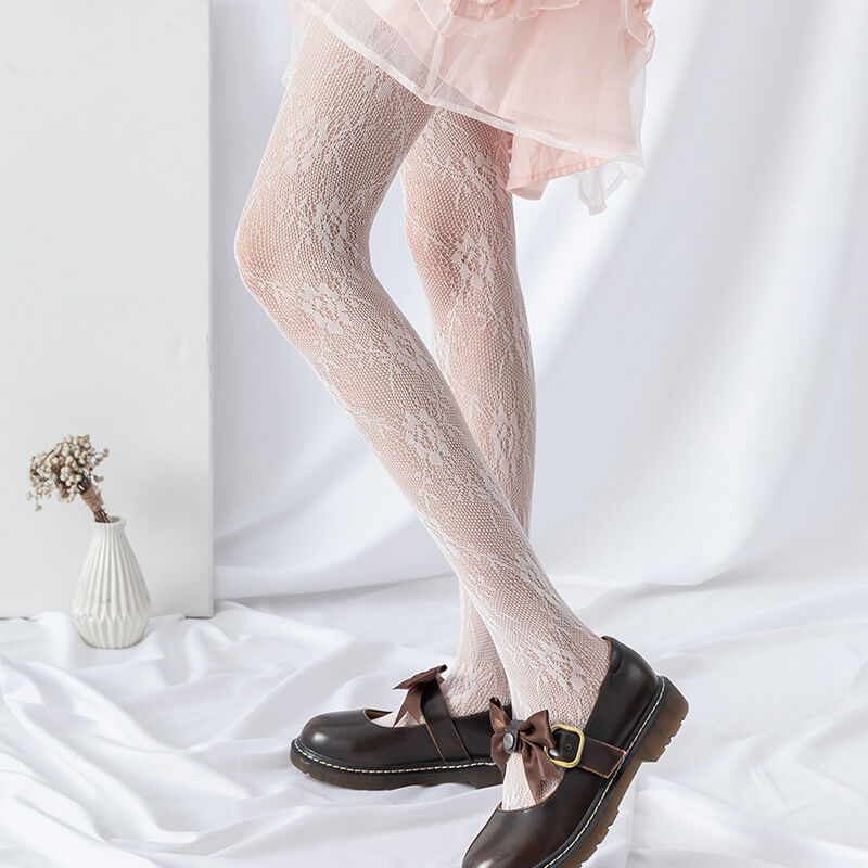 Rose lace vintage tights – Cutiekill