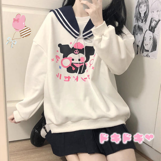 Sailor collar Kuromi sweatshirt 800