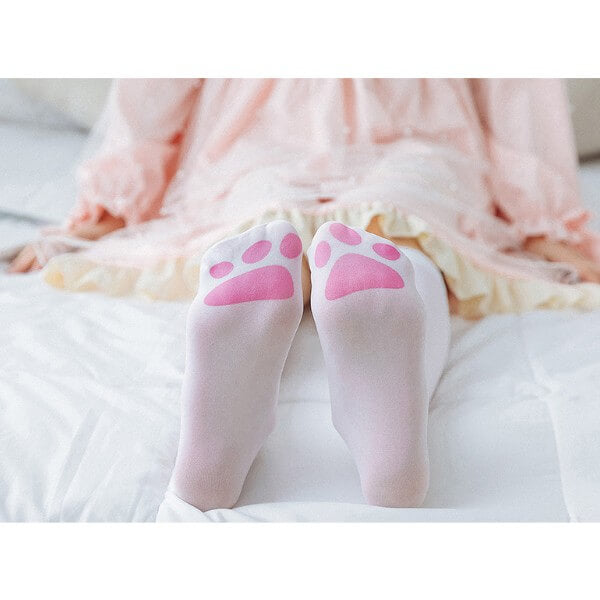 Lolita Girl Cat Paw Stockings Tights Pantyhose Socks Sakura