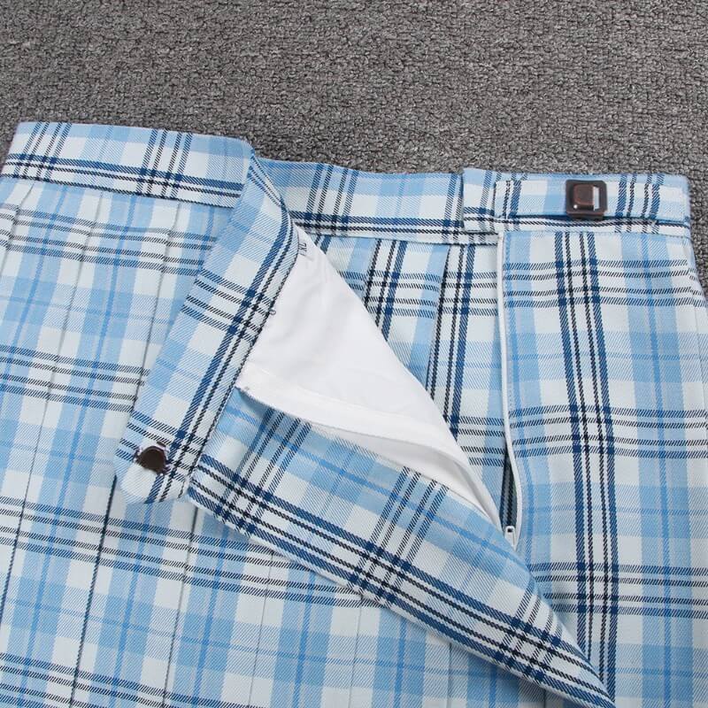    cutiekill-skirt-bow-jk-blue-planet-plaid-uniform-skirt-c01378