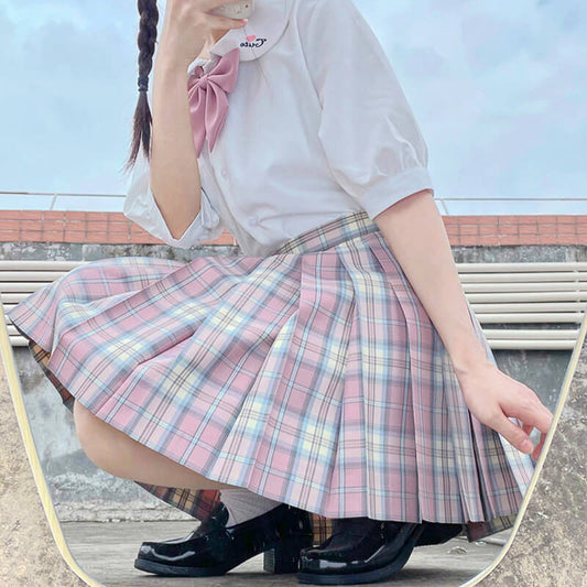 cutiekill-skirt-bow-jk-sakura-pink-plaid-uniform-skirt-c01031 800