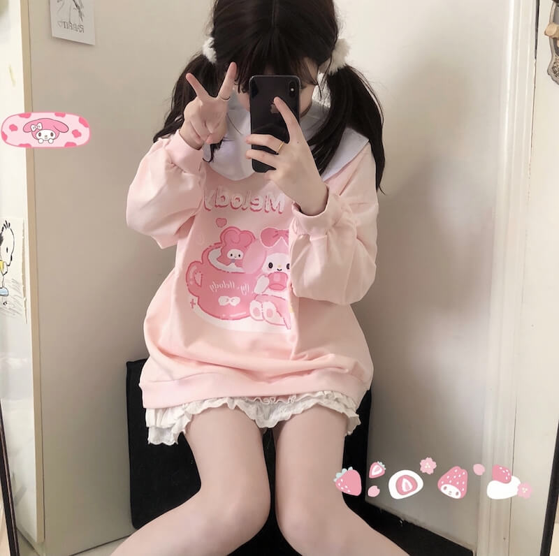 Soft Melody pink sweatshirt