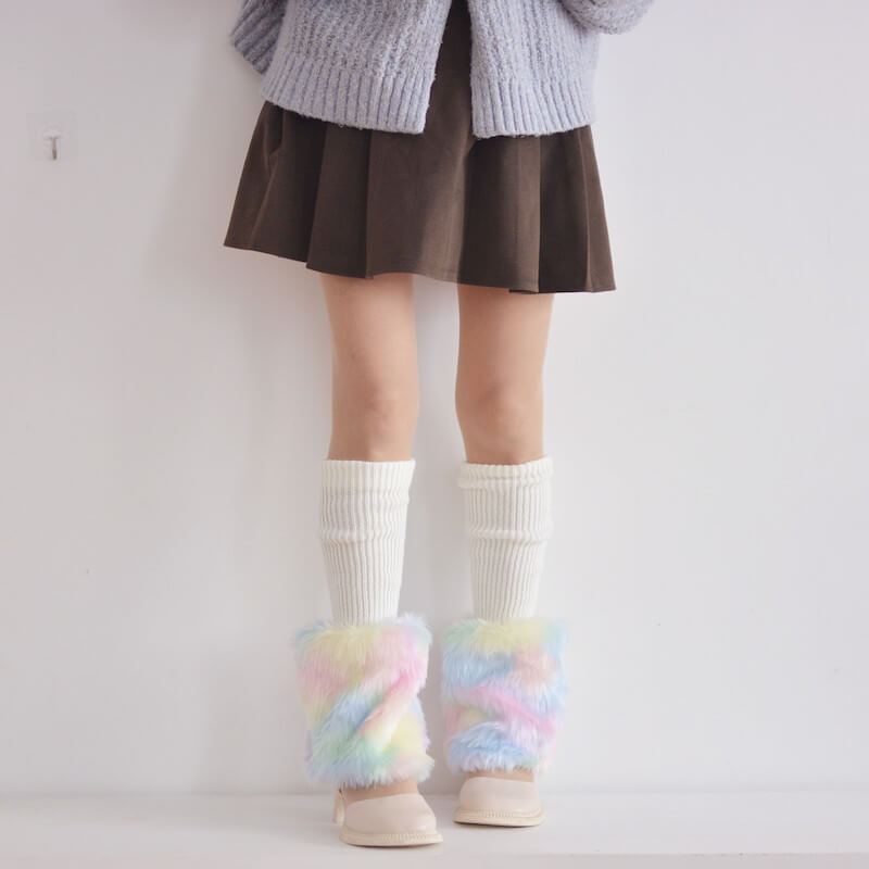 cutiekill-soft-rainbow-fluffy-leg-warmers-c0216-1