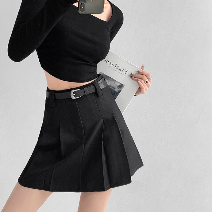 Vintage belt A-line skirt – Cutiekill