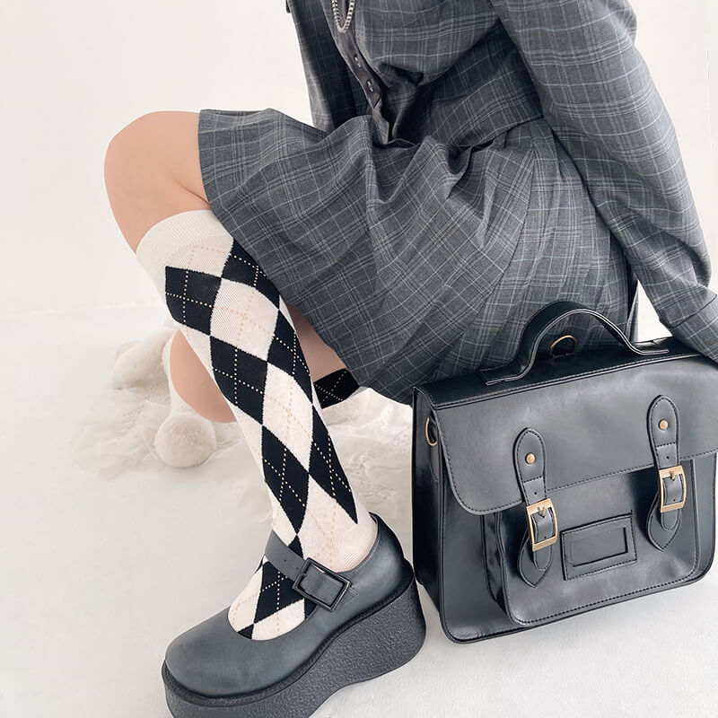     cutiekill-vintage-school-girl-diamond-stockings-c0068
