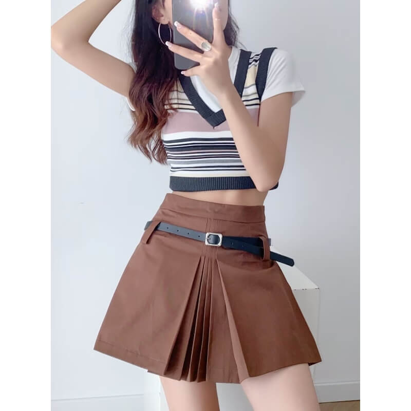 cutiekill-y2k-belt-vintage-skirt-om0108