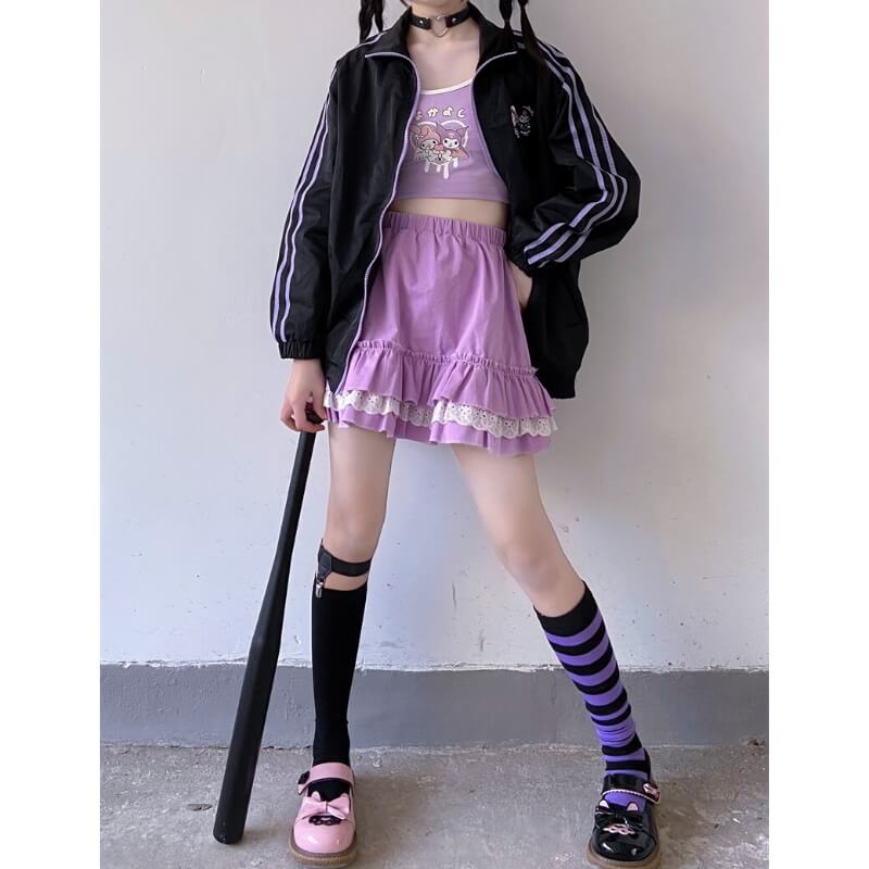    cutiekill-y2k-lolita-kawaii-pink-purple-lace-layered-skirt-c01151