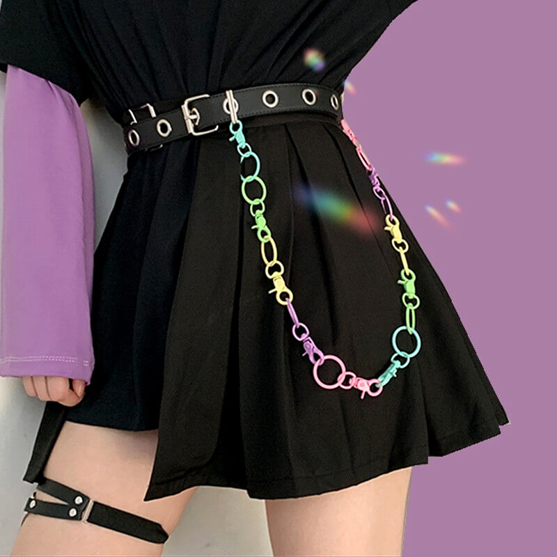 cutiekill-y2k-punk-lolita-rainbow-candy-chain-belt-b0009