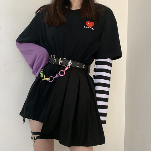 cutiekill-y2k-punk-lolita-rainbow-candy-chain-belt-b0009