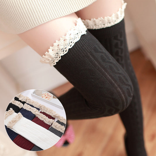 Jfashion twist stripe stockings